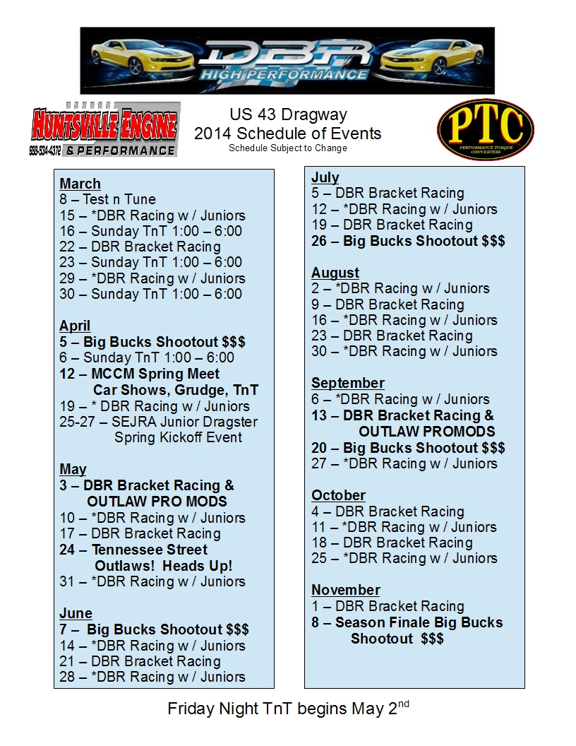 Tennessee Race Track Listing, Directory of Oval Tracks & Drag Strips ...